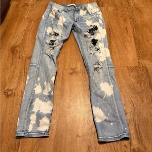 Distressed Light Blue Men's Jeans
